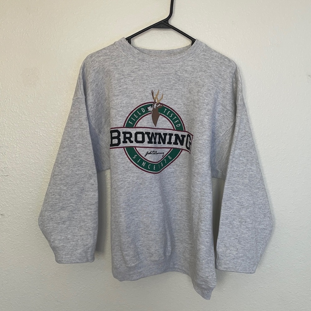 CREWNECK GREY SWEATSHIRT SIZE LARGE